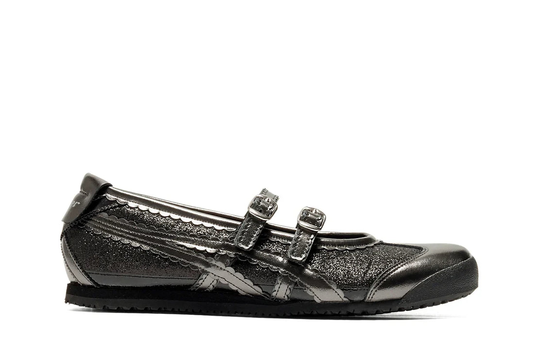 Onitsuka Tiger Mexico 66 TGRS Black/Gunmetal Glitter Pack Preto