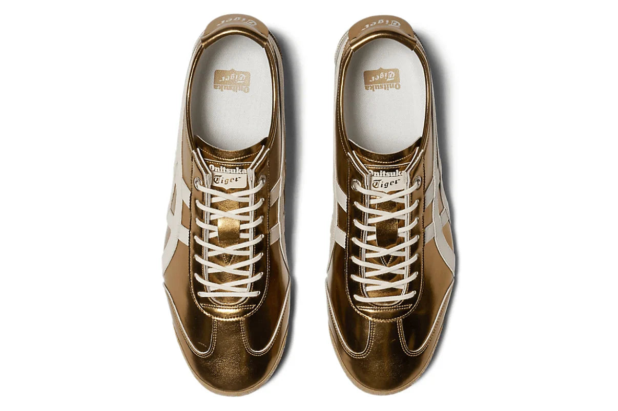 Onitsuka Tiger Mexico 66 SD Metallic Series Desert Camp Cream Dourado