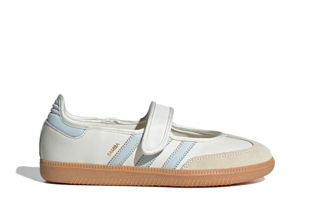 Adidas Samba Jane White Blue Gum Branco