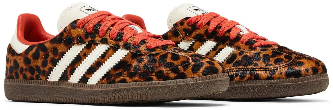 Adidas Samba Og Preloved Red Leopard Pack Marrom