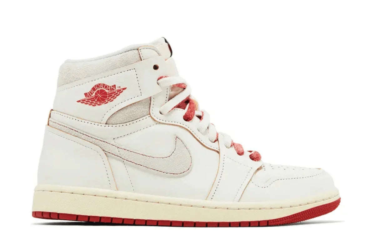 Air Jordan 1 Retro High Rare Air Sail Cinnabar Bege